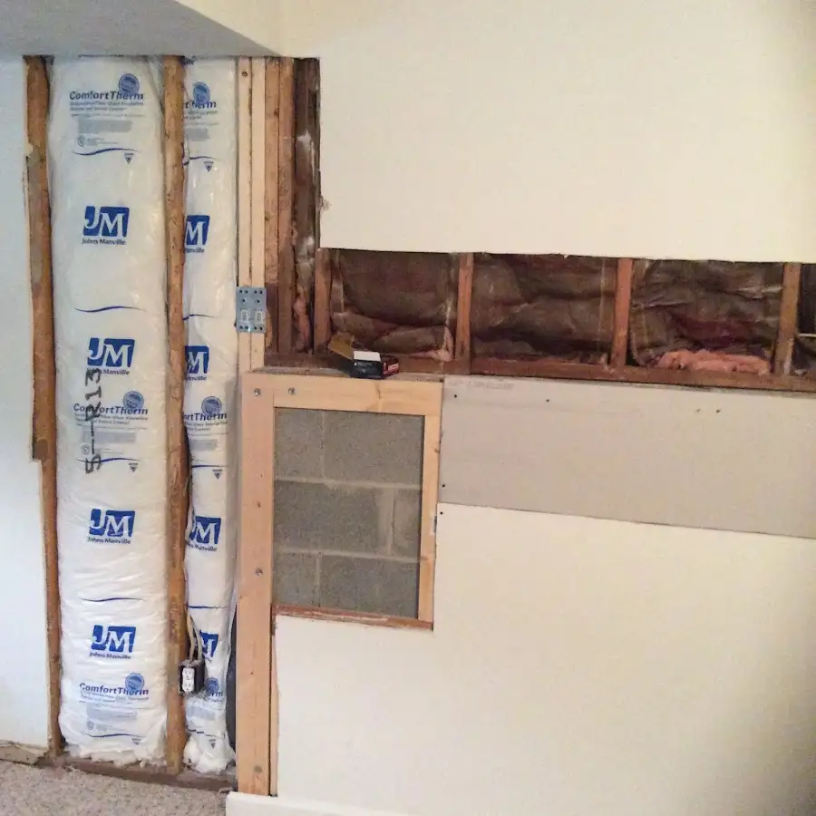 Wall insulation replacement during Structural Drying in Leesburg